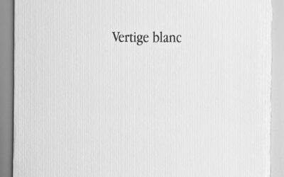 Vertige blanc – Les cahiers du museur Éditions – Alain Freixe 2023