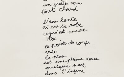 Du corps du poète au corps poétique – Anthologie – 2024